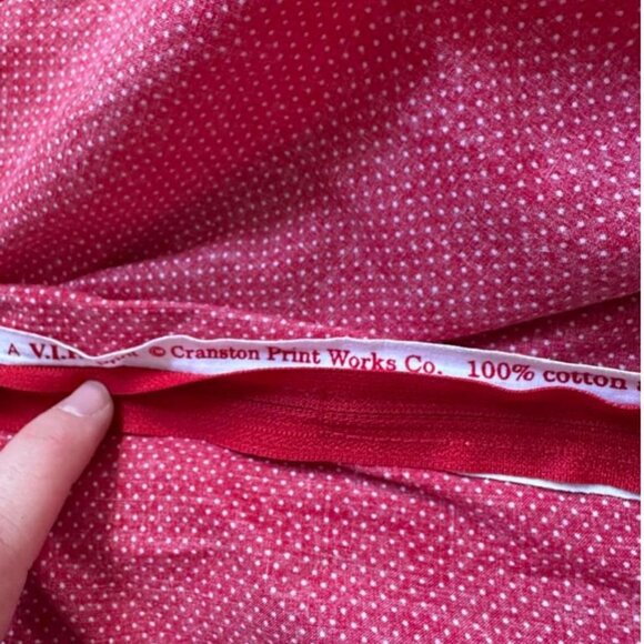 Charming handmade red dress with mini white polka dots - Picture 7 of 8